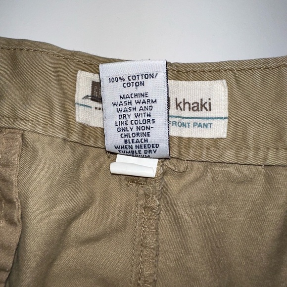 Men’s GAP Original Khaki Pants 35x32 Flat Front 100% Cotton Casual Chino - Picture 4 of 6